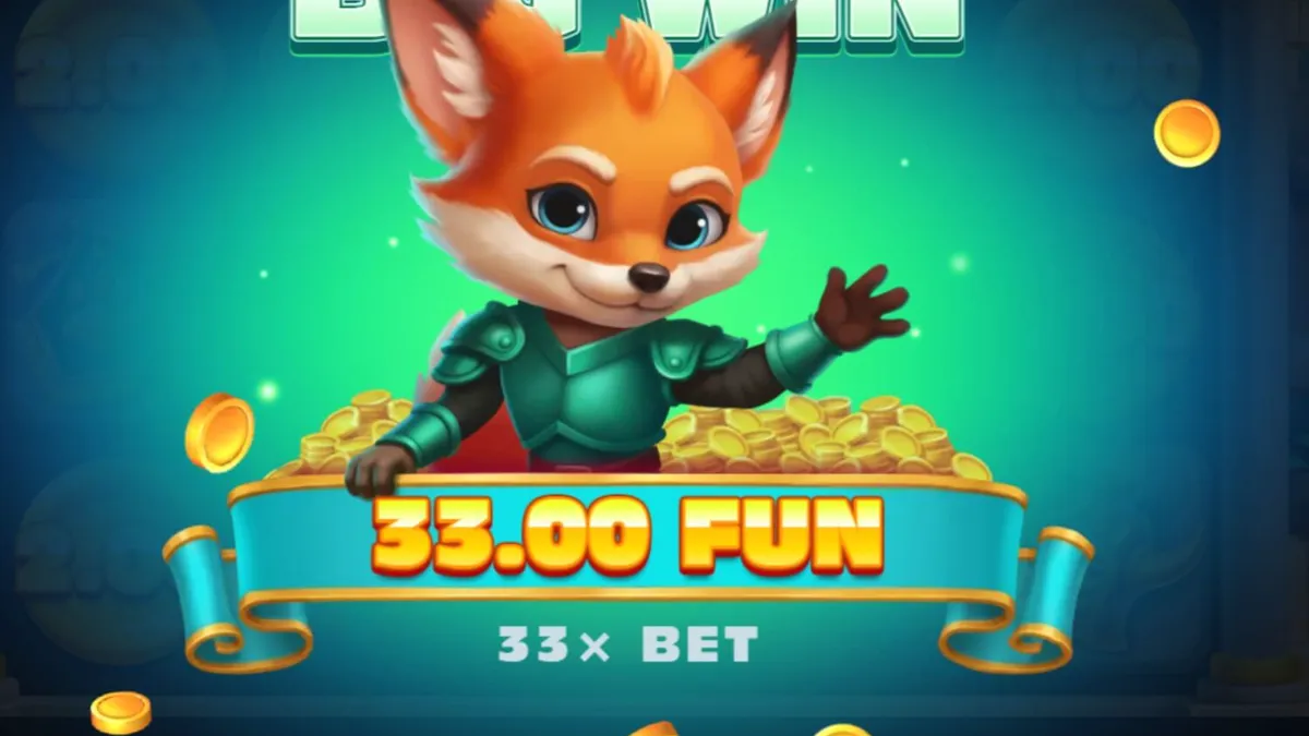 Wild Fox স্লট গেমের রঙিন ইন্টারফেস এবং ফক্স নাইট চরিত্র
